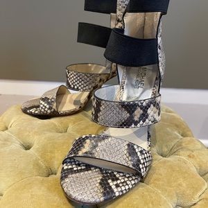 Michael Michael Kors snake print sandals (size 7.5)